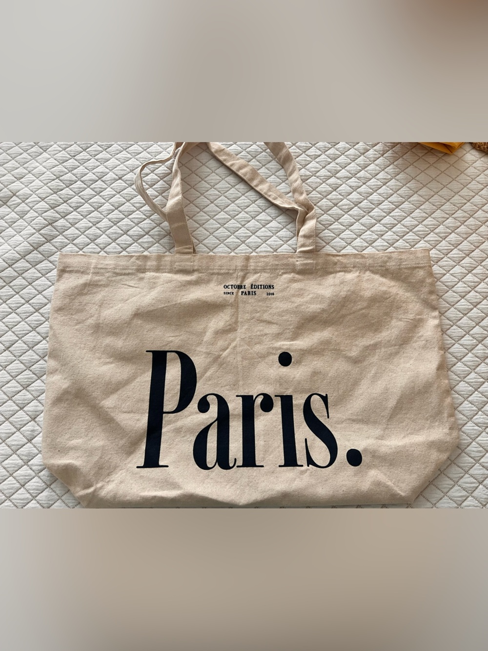 Sézane Octobre Edition Tote Bag 2 sided Paris Seattle NWT